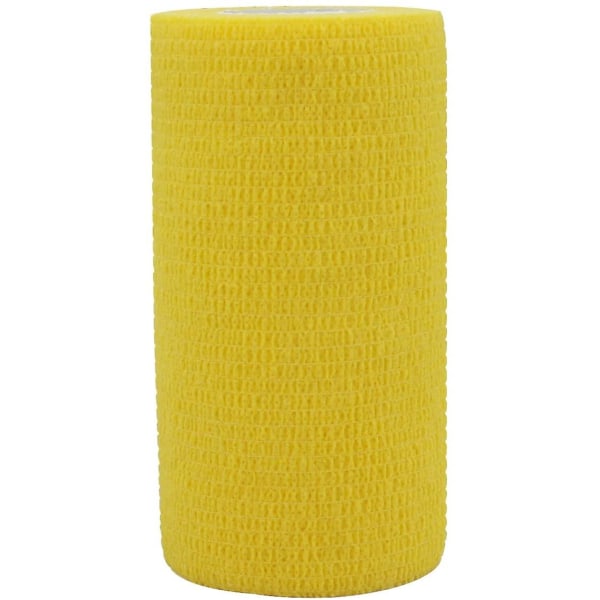 Bandage, elastisk, selvklæbende, citrongul 10CM, 6 stk