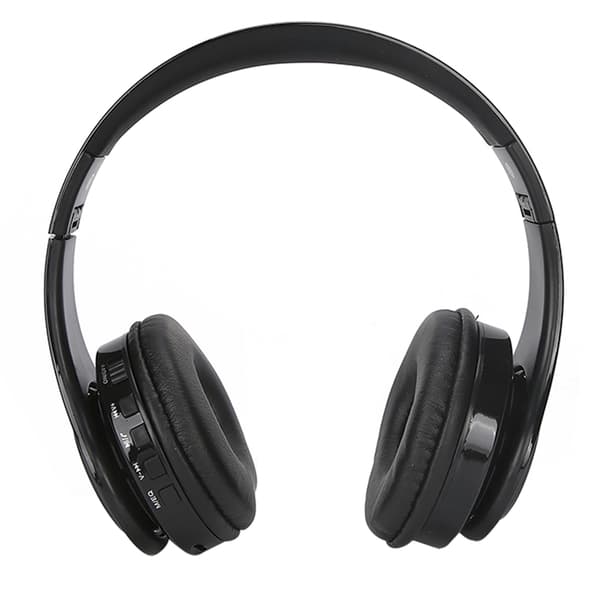 Bluetooth 5.0 Trådløst Over Ear Stereo Headset med Mikrofon Svart