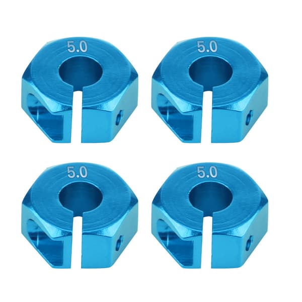 12mm Universal Hjul Hex Nav Adapter för HSP Sakura 1/10 Skala RC Bil (5mm, Blå)