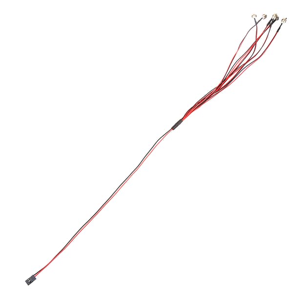 LED-lys til 1/10 RC modelbil lastbil - 6 LED'er, forlygter og baglygter