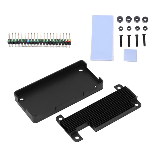 Raspberry Pi Zero Aluminiumlegering Passiv Køling Kabinet Pin Header