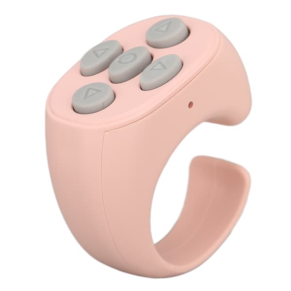 Bluetooth Fjernkontroll Multifunksjonell Ring Trådløs Telefon Selfie Utløser Rosa