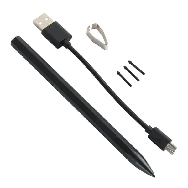 Microsoft Surface Pro 7 6 5 4 3 X Stylus Penn med 3 Utskiftbare Tupper Svart