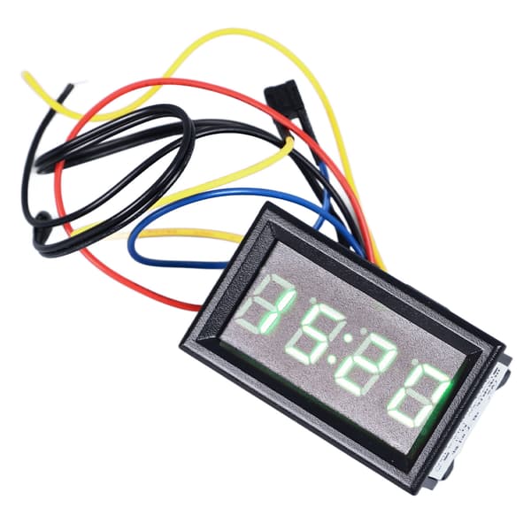 Bil Smart Digitalt Termometer 3 i 1 Natlys LED Digital Display Elektronisk Ur Voltmeter