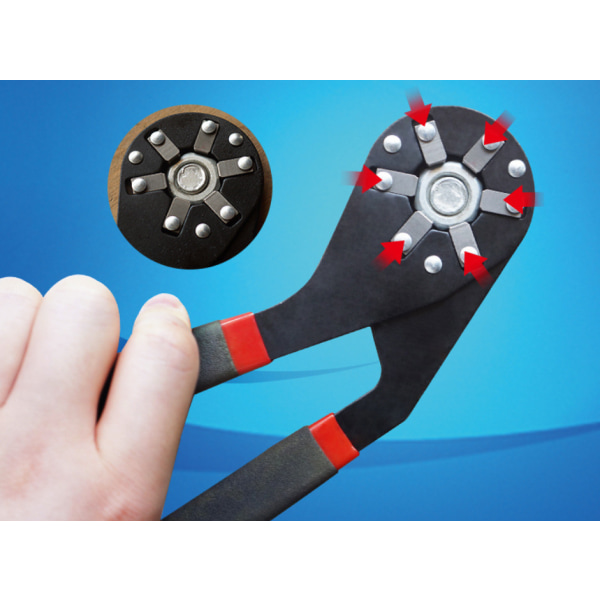 Magic Wrench Multifunktionsnøgle Universal Wrench Justerbar momentnøgle kan holde ydre sekskant (seks tommer)