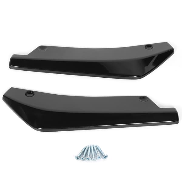 Universal modifierad spoiler blank svart bakre stötfångarskydd läppdiffusor splitterdeflektor