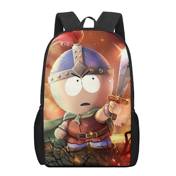 South-park 16 tommer 3d-print Børneskoletasker Ortopædisk rygsæk-5 5