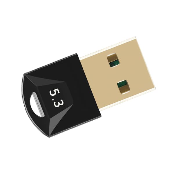 USB Bluetooth 5.3 Adapter Raskere Dataoverføring Lang Rekkevidde Dongle Mottaker for Windows 11 10 8.1