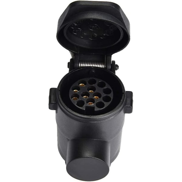 Dragadapter, 7 till 13-polig bilsläpkontakt Adapter Adapter för husvagnsdrag Dragkontakt 12v
