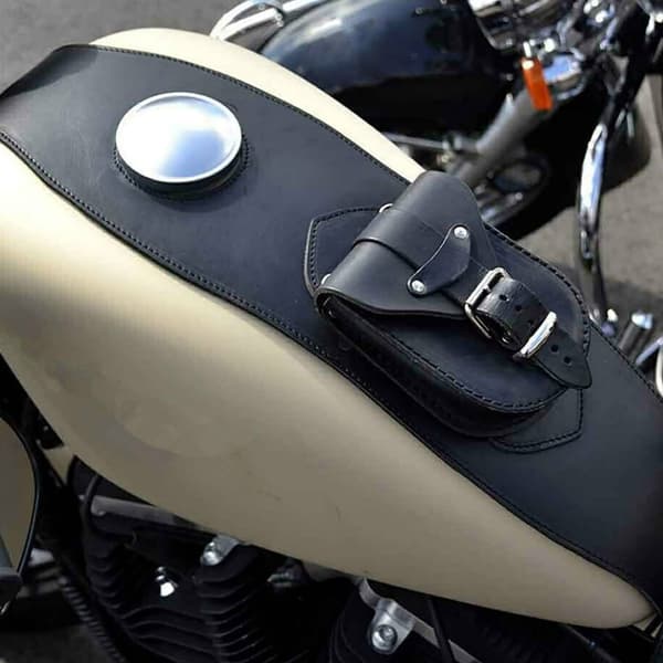 Motorcykel PU Läder Bränsletanklock Panel Pad Bib Väska Passar för XL 883 1200
