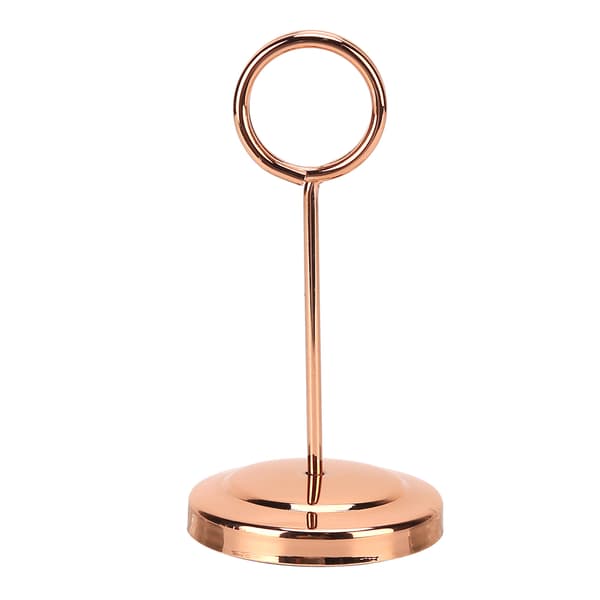 Bordnummerholder i Rustfrit Stål - Holdbar, Farvefast, Let - 10,5 cm - Rosenguld