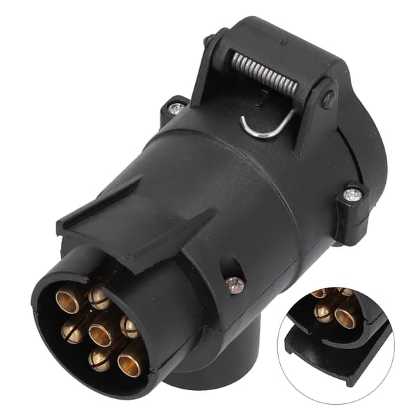 EU 12V Trailer Stik Adapter Vandtæt 7 til 13 Pin Lastbil Interface RV Strømkabel Stikforbindelse