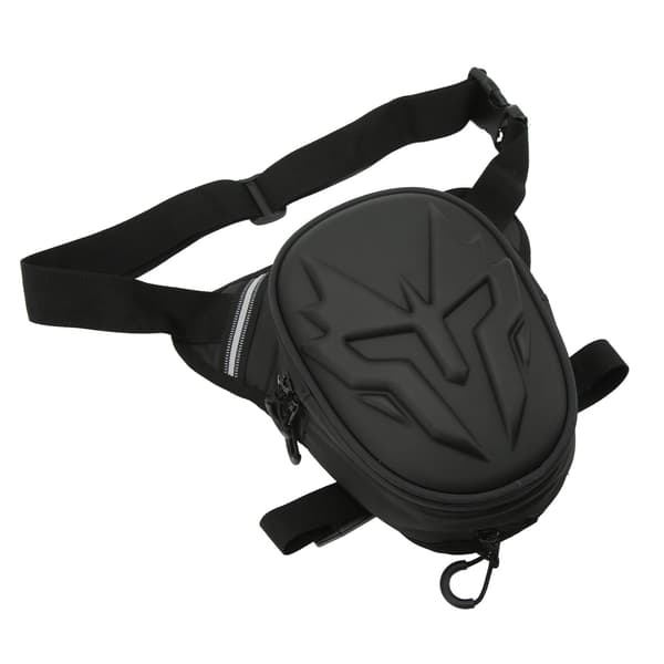 Motorcykel Benpose PVC Mat Drop Benpose Multifunktionel Lårposer til Udendørs Sort