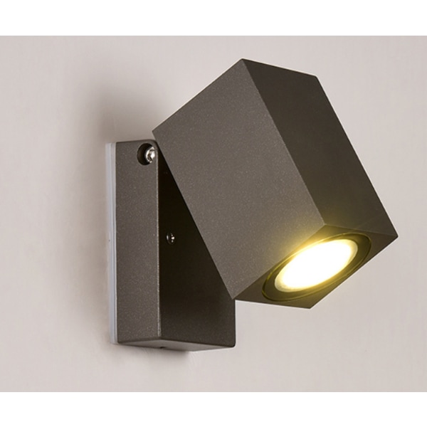 Udendørs LED væglampe, justerbar vinkel udendørs vægspot, boligindretning