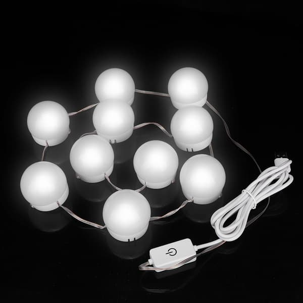 10 stk. USB 3 Farve LED Lys til Makeup Vanity Bord Spejl