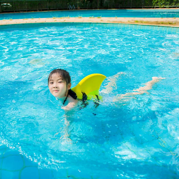 Svømmebælte til børn Orange pool float til småbørn