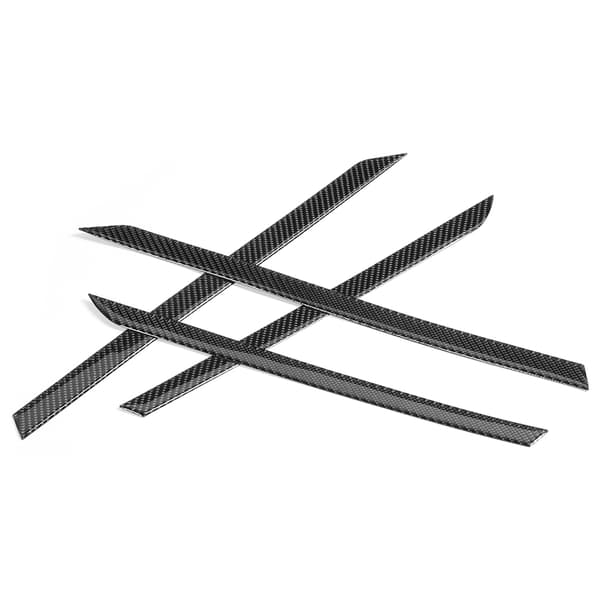 4 stk/sæt Kulfiberstil indvendig dørpanel Stripe Trim Bilinteriørbeskyttelse Eftermontering Passer til Honda Civic 10. 2016-2019