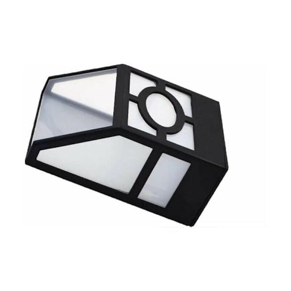 Retro Solar Vägglampa Solar LED Panel Light Väggbelysning Utomhus regntät vägglampa Vitt ljus