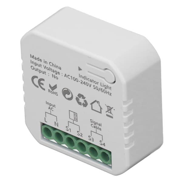 Smart Zigbee Garasjeportkontroller Stemmefjernkontroll Rullegitter Åpner 100-240V EU-plugg