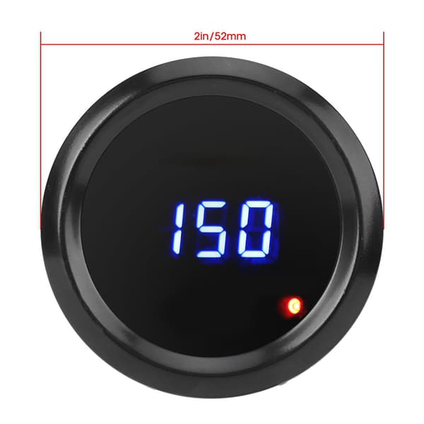 52mm Blå LED Digital Oljetermometer med Sensor 40 til 150 Grader Celsius Temperaturmåler