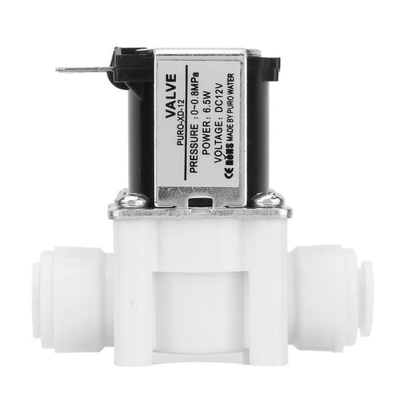 12V DC Elektrisk magnetventil i plast, snabbkoppling, normalt stängd