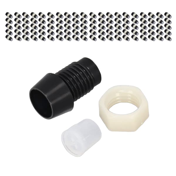 100 Sett 5mm LED-holder Plast Lysdiode Panelmonteringsklips Tilbehørssett Svart