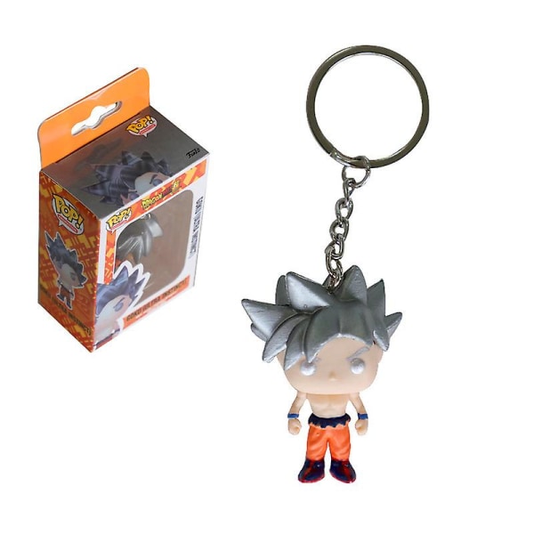 Dragon Ball Nyckelring Anime Figurine Collectible Cartoon Bag Nyckelring Pendant Bag Ornament Gift E
