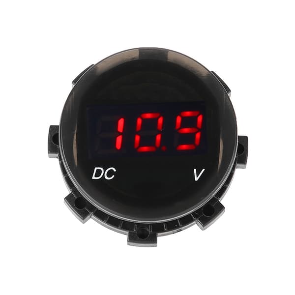 Modificeret Motorcykel Voltmeter LED Digital Display Spændingspanel Meter Rød