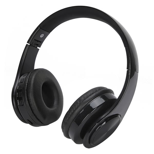 Bluetooth 5.0 Trådløse Over Ear Stereo Headset med Mikrofon Sort