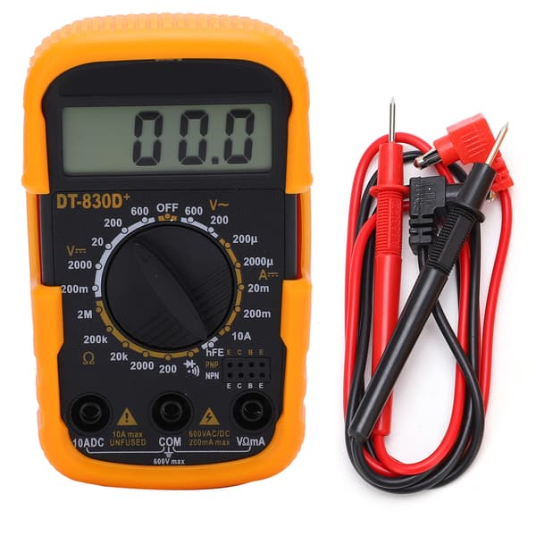 Bærbar digital multimeter DT830D+ for spenningstesting i laboratorium og fabrikk