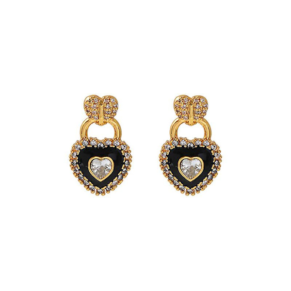 Örhänge Heart Stud Metallic Element Modesmycken Ac7190