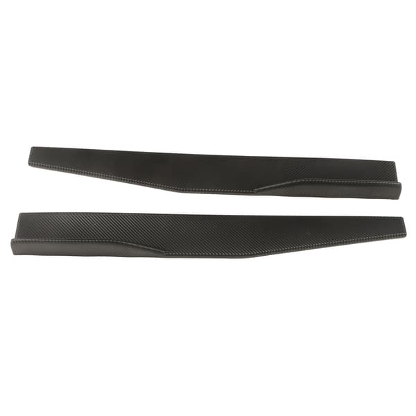 2 ST Sidokjol Winglet Kolfiberstil Universal Bil Sida Läpp Winglets Förlängningsspoiler