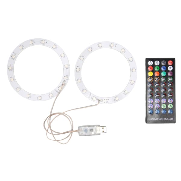 PS5 RGB LED Ljusremsa Kit Musiksynkronisering 8 Färger 400 Ljuseffekter 3 Kontrollmetoder