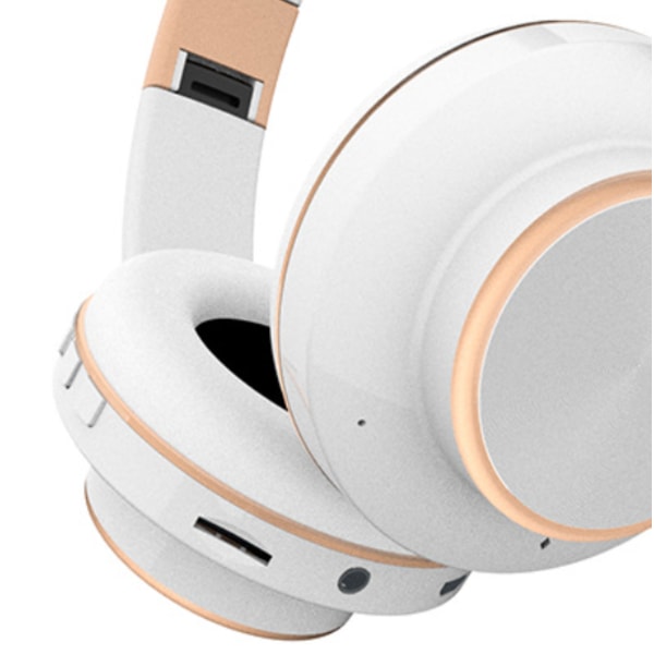Sisäänvedettävät bluetooth korvalla 5.0 subwooferilla (valkoinen)