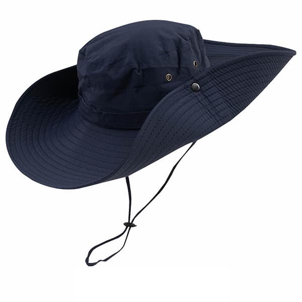 Sammenklappelig solhat Komfortabel åndbar solcremehat til klatring Navy Blue