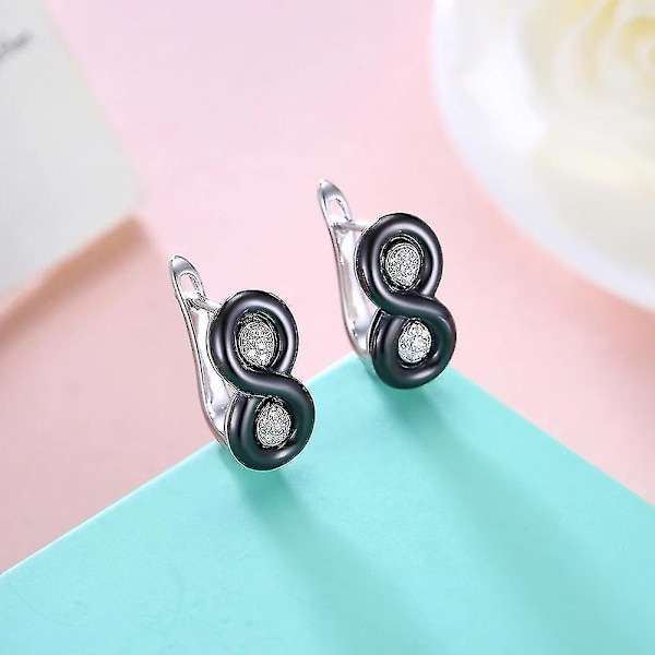 sølv ørering Cubic Zirconia smykker Stud ørering