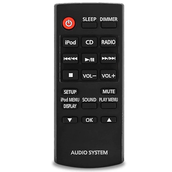 Ny fjernkontroll for Panasonic Audio Stereo System Players N2qayc000058 Controller