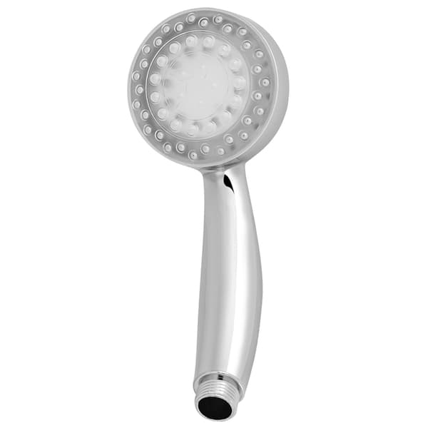 LED Brusehoved 3 Farveskiftende Vandglød Lampe Temperatur Sensor Badeværelse
