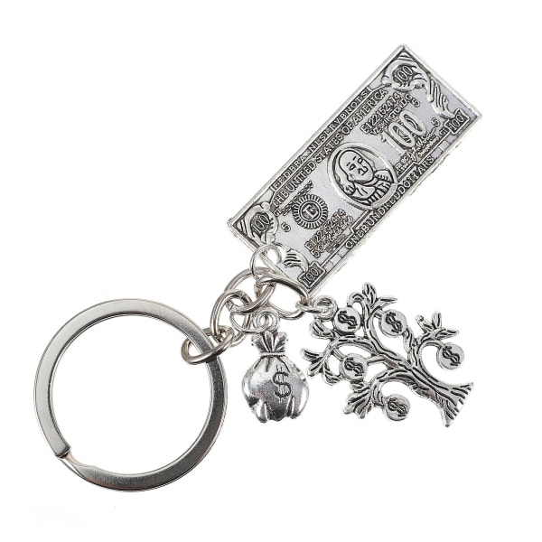 1st Rolig Dollar Key Chain Bag Nycklar Hängande hängande dekorativ nyckelring