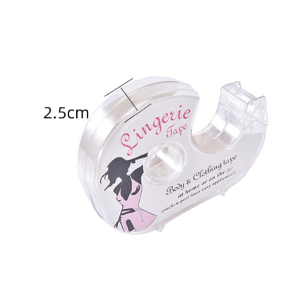 3PCS Osynlig dubbelsidig kropp & klädtejpremsa (genomskinlig) Only tape