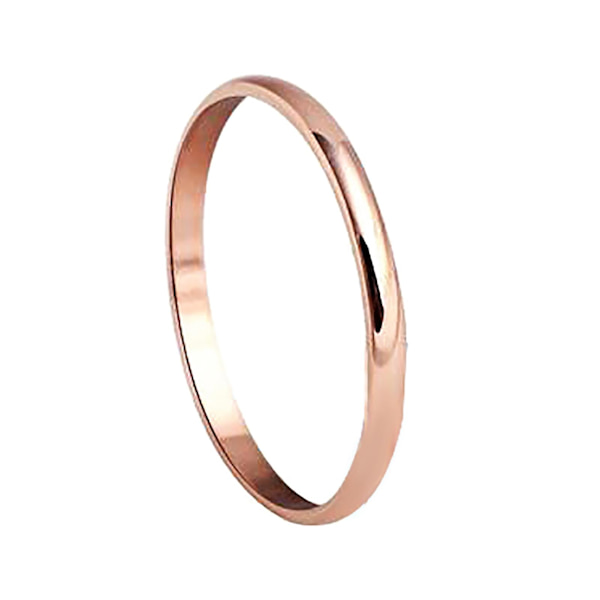Sormus Tyylikäs Sormus Koru Titaani Teräs Pari Band Sormus Juhliin Rose Gold US 6