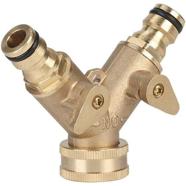 Y-lukitusjärjestelmä 3/4" paljaalla messingillä
