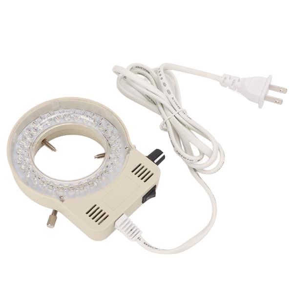Justerbar mikroskop LED Illuminator Ring Lyskilde - US Plug (100-240V)