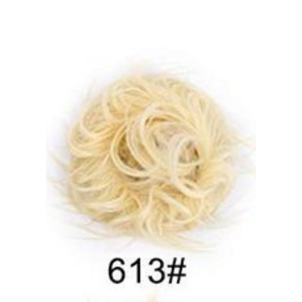 Smutsigt hårbulle bit rufsig updo bullperuker med elastiska gummihårförlängningar för frisyr 18 24 613