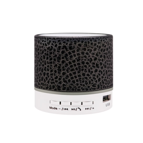 Halkeaa bluetooth kaiutin, kortti matkapuhelin tietokone mini pieni langaton valaiseva kaiutin (A9 iso musta halkeama),