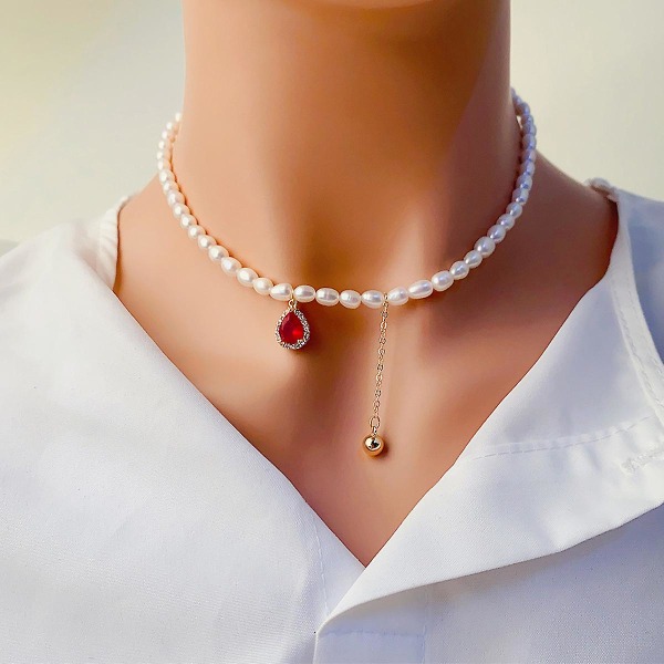 Halsband Pearl Tofsar Tjejer&#39; Modesmycken Ac3212 A434