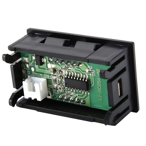 LED digital voltmeter 0,56\" DC 2,5-30V spenningsmåler (gul)