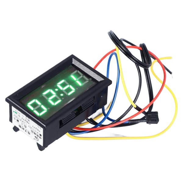 Bil Smart Digitalt Termometer 3 i 1 Natlys LED Digital Display Elektronisk Ur Voltmeter