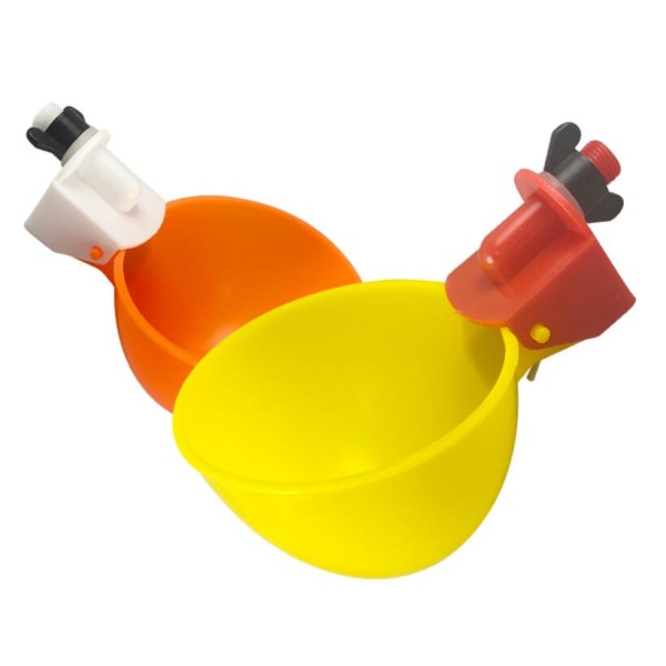 GrouopM Side Hängande Spring Waterer Kyckling Dricksfontän Uppfödningsutrustning Kyckling Gås Anka Vaktelduva Automatisk Dricksfontän (Slumpmässig C