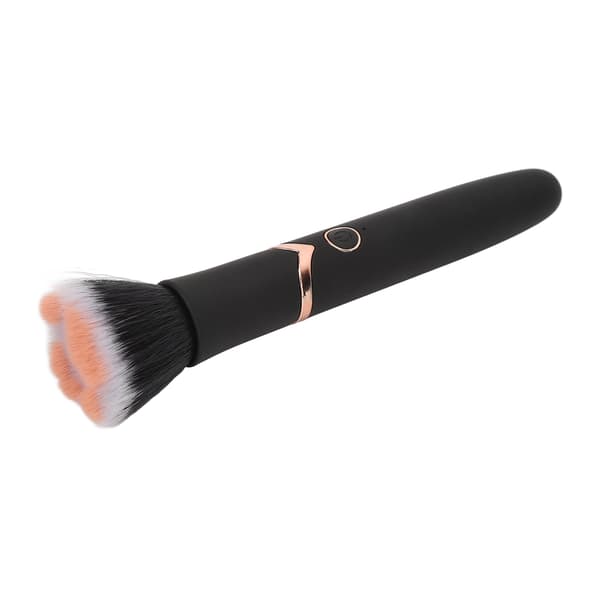 Elektrisk Sminkborste Foundation Rouge Puder 10 Hastigheter Vibrationsmassage Svart